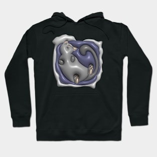 Cat Belly Up Hoodie